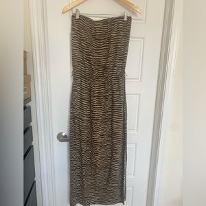 Michael By Michael Kors strapless maxi dress